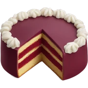 Burgundy cake sticker