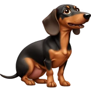 Weiner dog sticker
