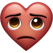 Sad heart sticker