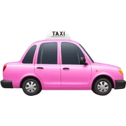 Pink taxi sticker