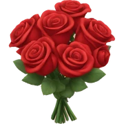 Red rose bouquet  sticker