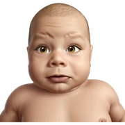 bald male looking at viewer sticker