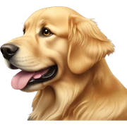 a golden retriever  sticker