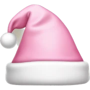 light pink santa hat sticker