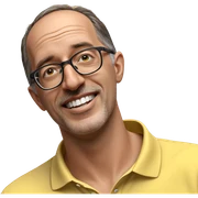 smiling boy in yellow shirt sticker