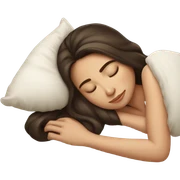 sleeping beauty brunette white girl with a silk pillow sticker