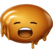 caramel blob sticker