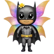 batman as a fairy sticker