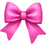 pink bow sticker