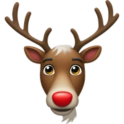 Red Nosed Reindeer sticker