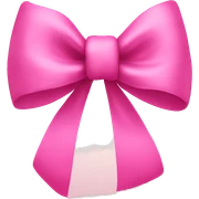 Pink bow sticker