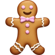 Pastel gingerbread man sticker