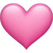 Pink heart sticker