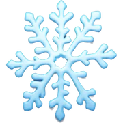 Melting snowflake sticker
