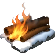 Winter fire sticker