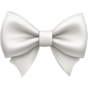 White bow sticker