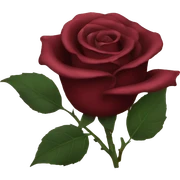 Dark red rose sticker
