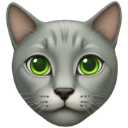 cat green eyes sticker