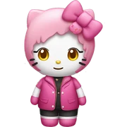 Lesbian hello kitty sticker