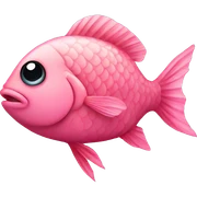 Pink fish  sticker