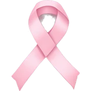light pink ribbon sticker
