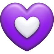 The white Letter “W” inside a Purple Heart sticker
