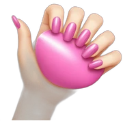 pink manicure sticker