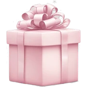 Light pink Christmas gifts under a white Christmas tree  sticker