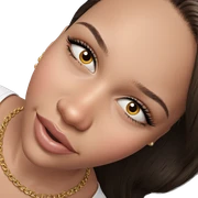 smiling girl with jewelry sticker