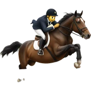 Horse jumping  sticker