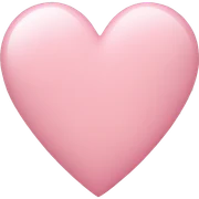 light pink heart sticker