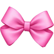 Pink bow sticker