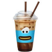 Iced coffee sticker