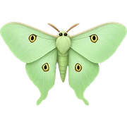 luna moth  sticker
