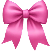 Pink bow sticker