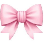 Pastel pink bow sticker