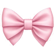Light pink bow sticker