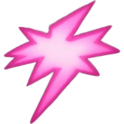 pink lightning sticker