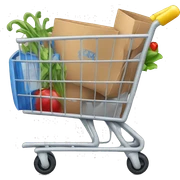 shopping cart sticker