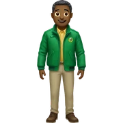  Green jacket  sticker