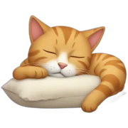 cat sleeping sticker