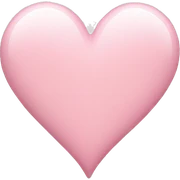 Light pink heart sticker