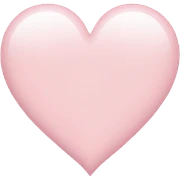 light pink heart sticker