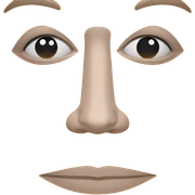 focused gaze on simple background sticker