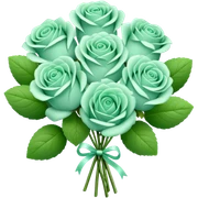 Mint rose bouquet  sticker