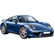 Navy blue porsche  sticker