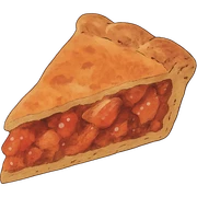 ghibli style slice of pie sticker