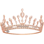 Rose gold tiara  sticker