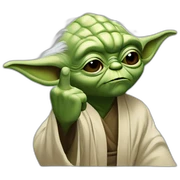 yoda middle finger sticker