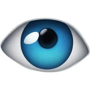 Blue eye sticker